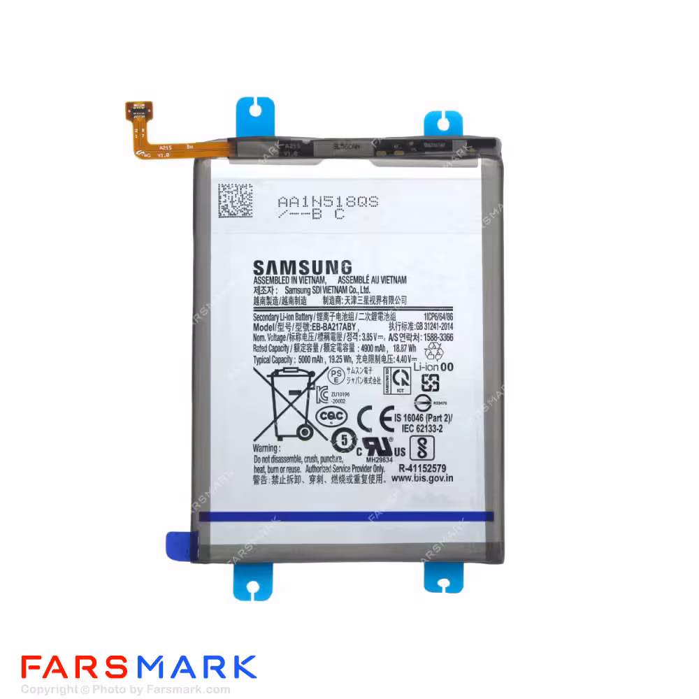 باتری اصلی گوشی سامسونگ Samsung Galaxy A12 مدل EB-BA217ABY