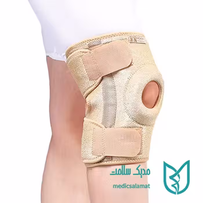 زانو بند قابل تنظیم کشکک باز نئوپرنی فنردار آدور Ador