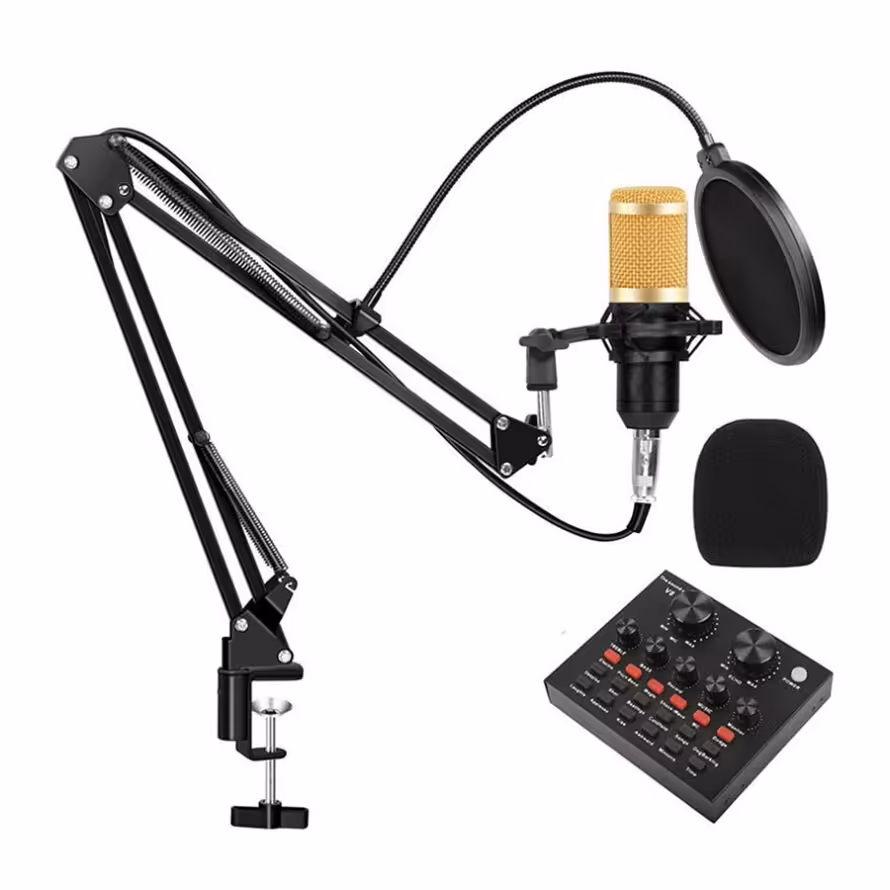 میکروفون استودیویی BM800 به همراه کارت صدا V8