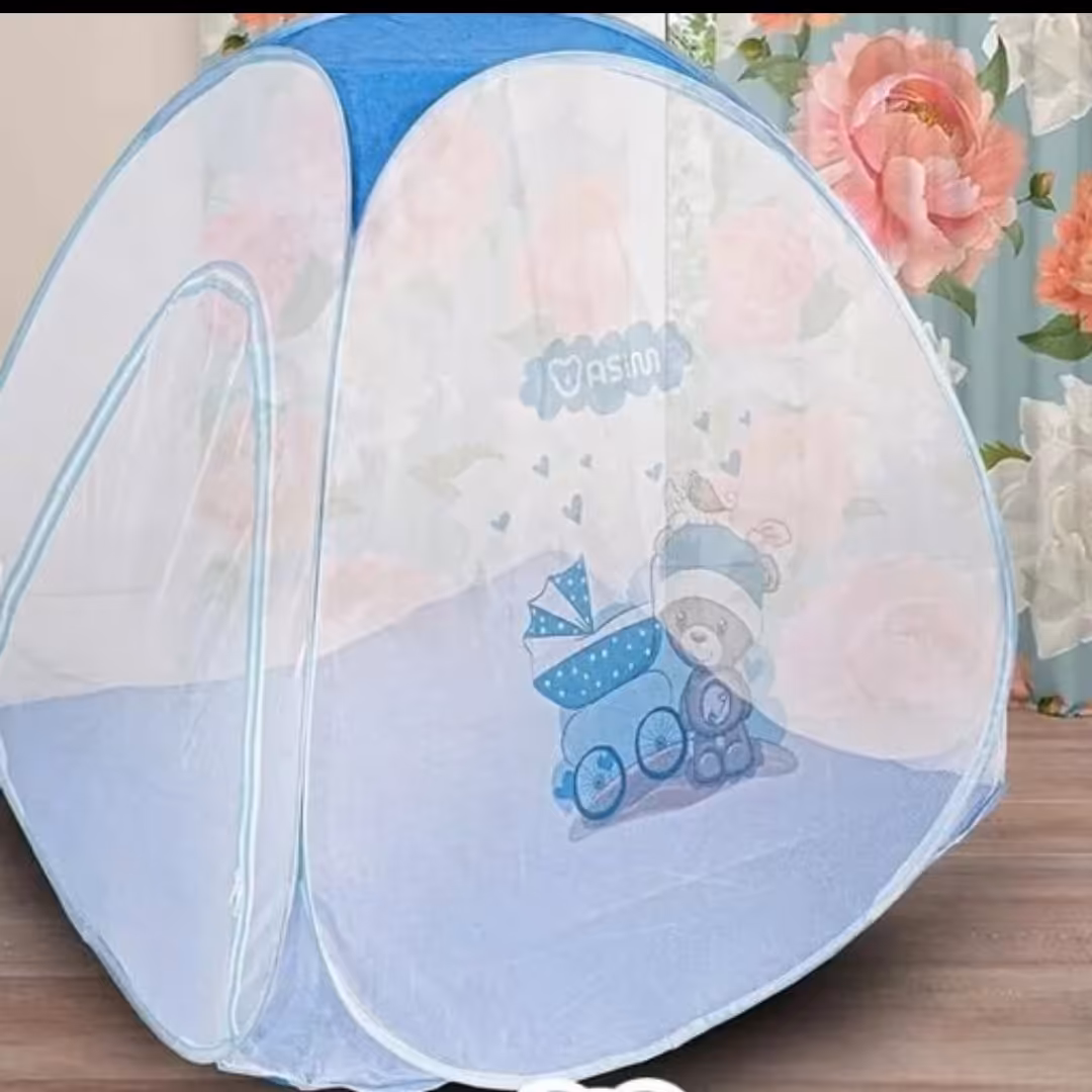 پشه بند کلبه عروسکی نوزادی تا 15ماهه