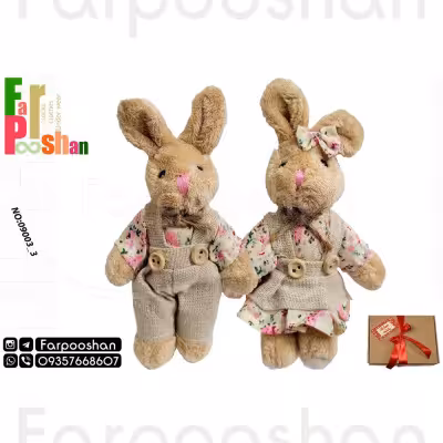 جاکلیدی مدل پولیشی خرگوش دختر و پسر کد 3-09003