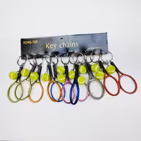 جاکلیدی راکت و توپ تنیس بدنه پلاستیکی