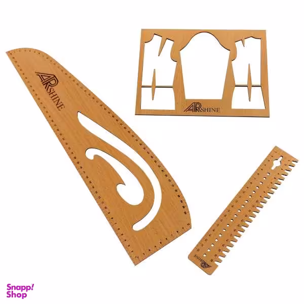 خط کش خیاطی آرشاین مدل AR3PK مجموعه 3 عددی