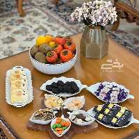 اردو خوری برگ فرم چوبی لمون