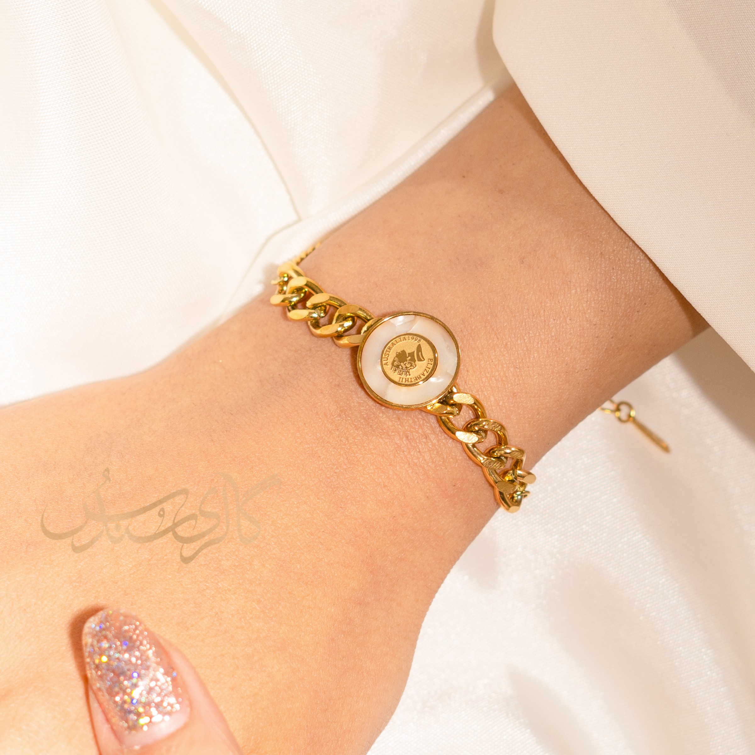 دستبند استیل کارتیر  پلاکدار