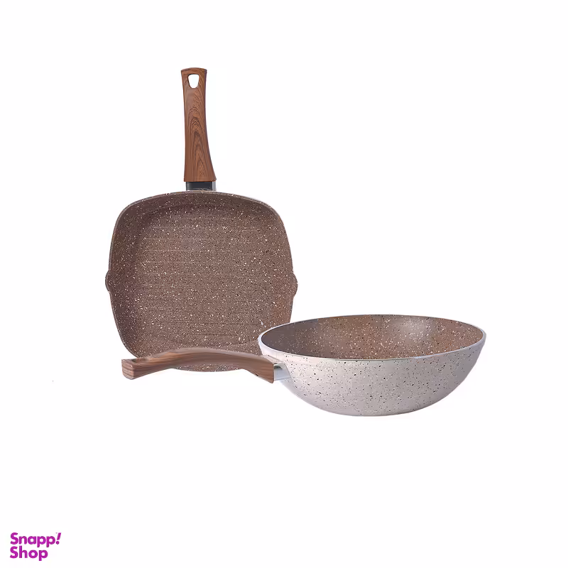 سرویس تابه 2 پارچه اویز مدل  wook-grill