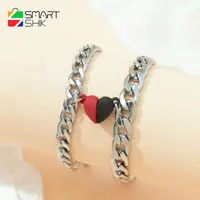 ست کارتیر استیل، با قفل دوستی طرح قلب مخصوص زوج و دوستها کد 156