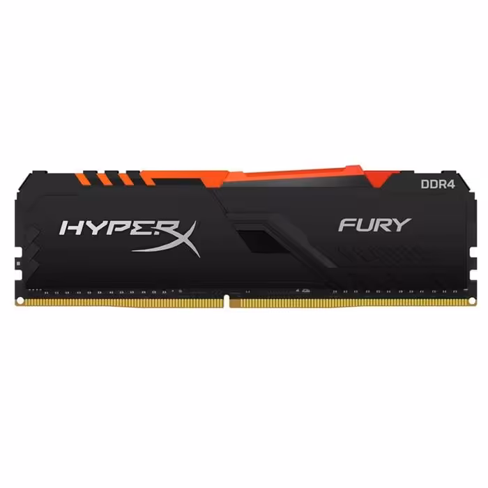 رم کینگستون سری HyperX Fury RGB با ظرفیت 8 گیگابایت و فرکانس 3200 مگاهرتز