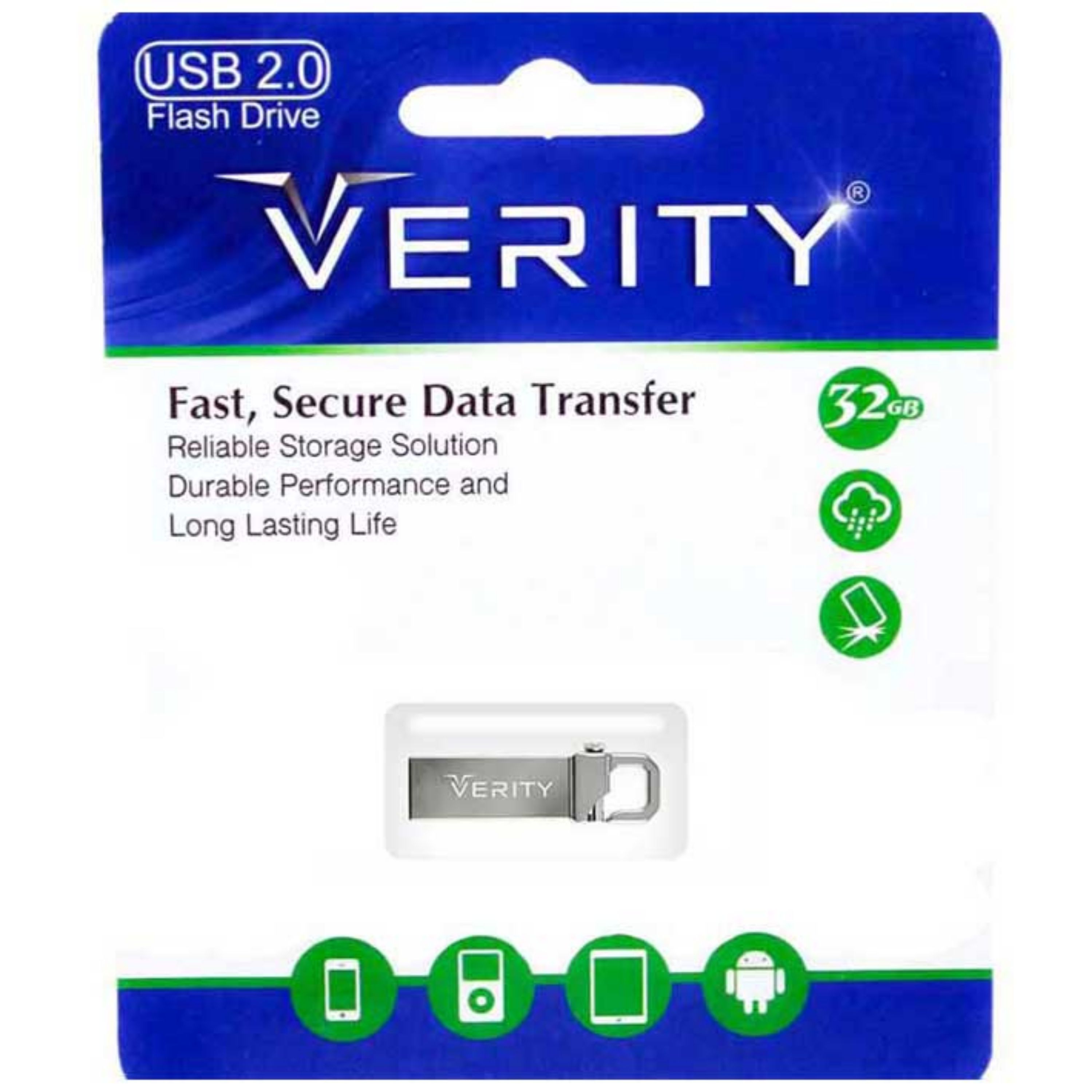 فلش 32GB Verity V807 با گارانتی مادام العمر