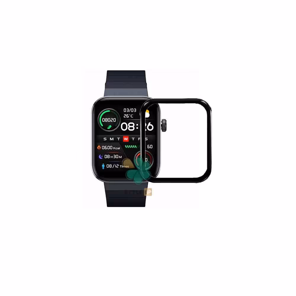 محافظ صفحه گلس سرامیکی ساعت شیائومی Xiaomi Mibro T1 مدل دور مشکی