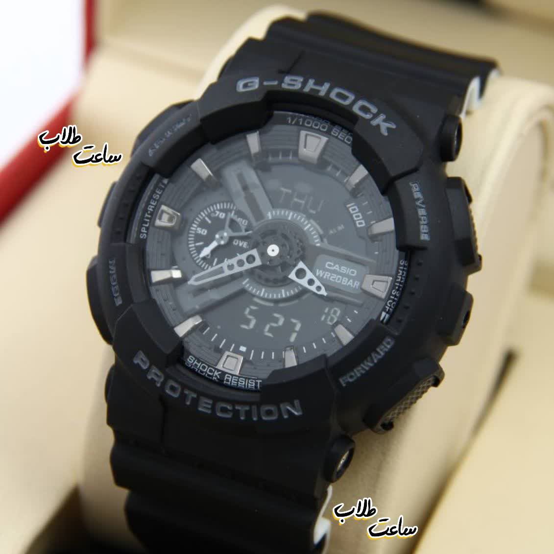 ساعت مچی کاسیو جی شاک بند و بدنه رزین ضد اب قوی casio g_shock