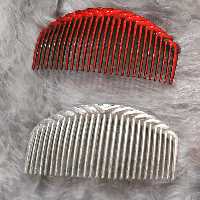 28عدد شانه زلفی طرح متالیک شیک و زیبا در  چهار رنگ بندی  سایز کوچک رنگ بندی طلایی و قهوه ای و نقره ای و قرمز 