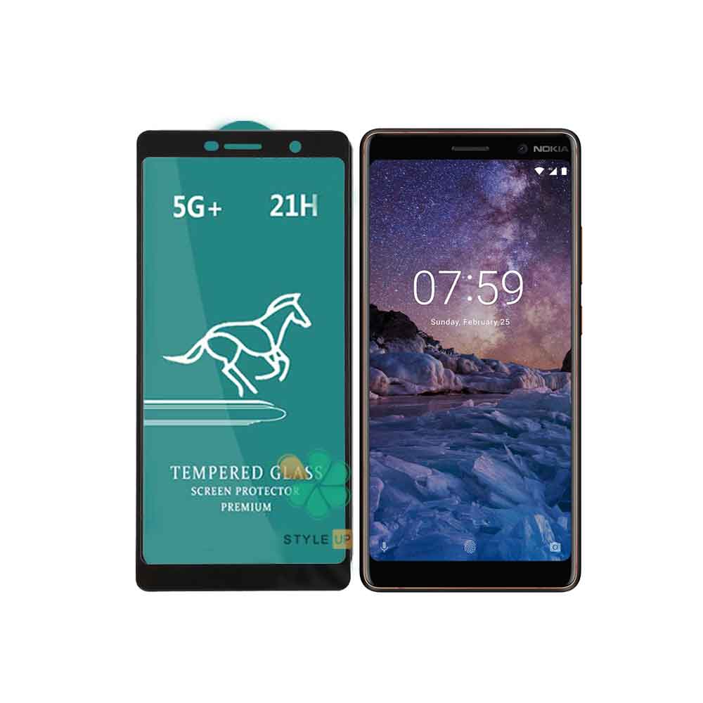 گلس گوشی فول 5G  برند Swift Horse مناسب Nokia 7 Plus