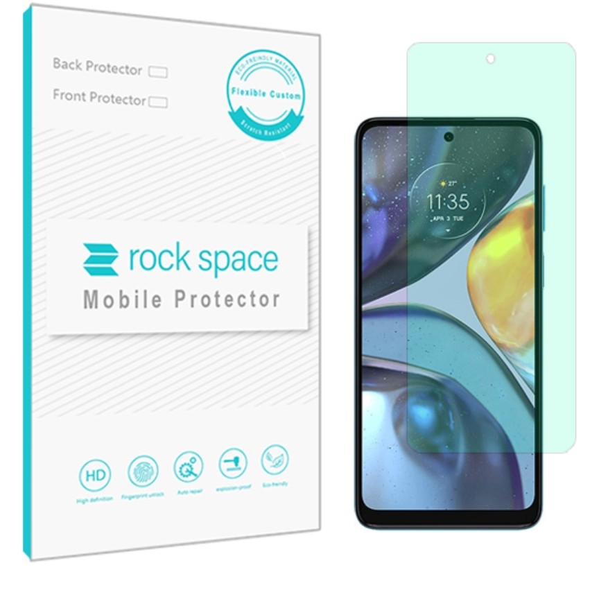 گلس موتورولا G22 مدل نانو هیدروژل گرین لایت برند راک اسپیس