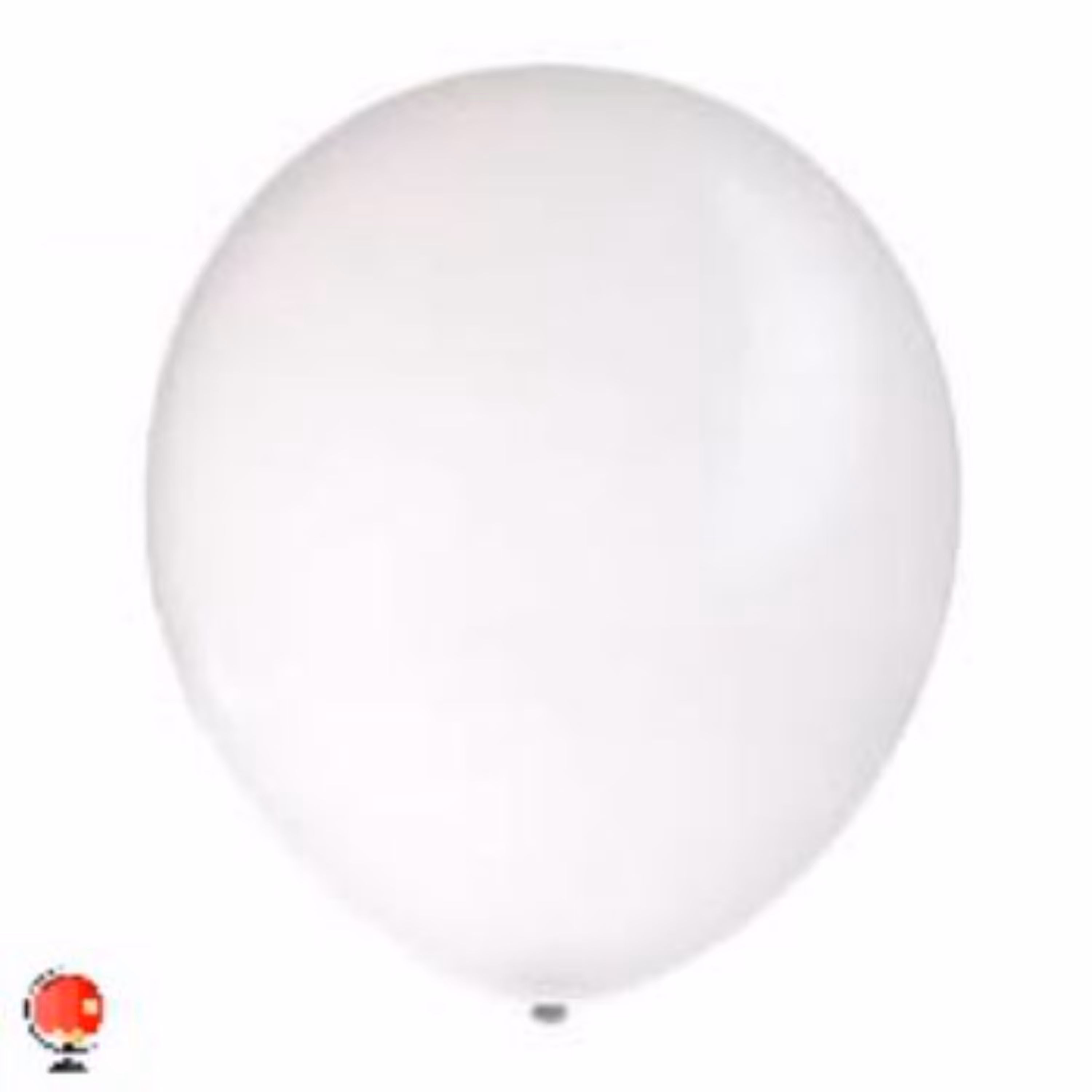 بادکنک سفید شیری سایز 12 اینچ