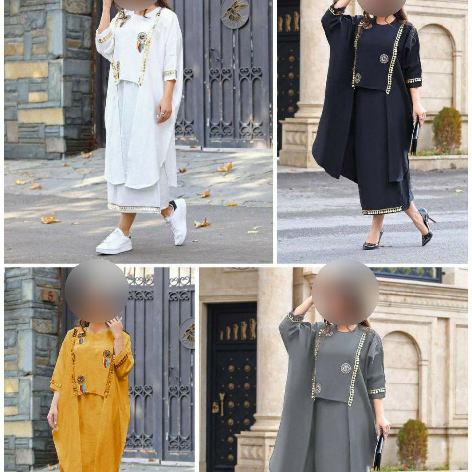 ست مانتو دامن تهمینه