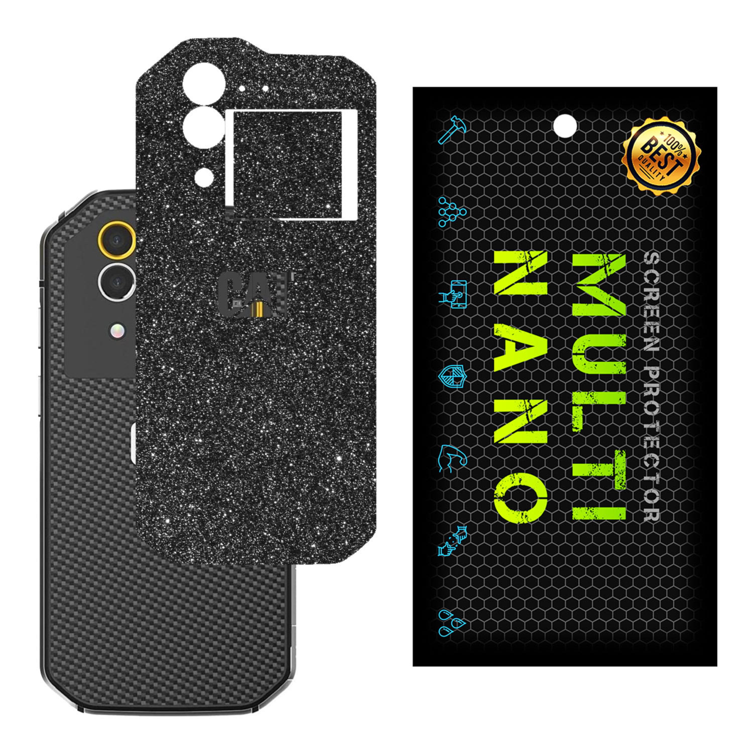 برچسب پوششی MultiNano مدل X-G1F-Gray برای پشت موبایل کاتر پیلار S60