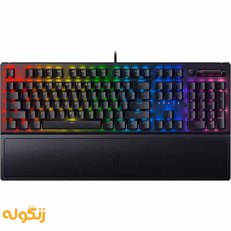 کیبورد گیمینگ RAZER Keyboard Blackwidow V3 GreenSwitch - زنگوله