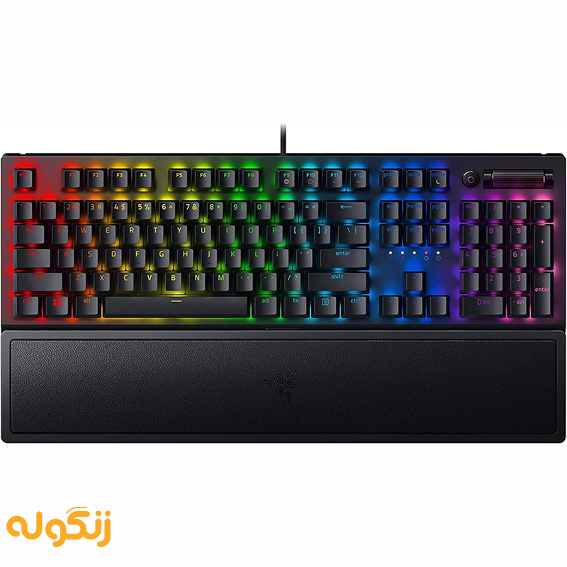 کیبورد گیمینگ RAZER Keyboard Blackwidow V3 GreenSwitch - زنگوله