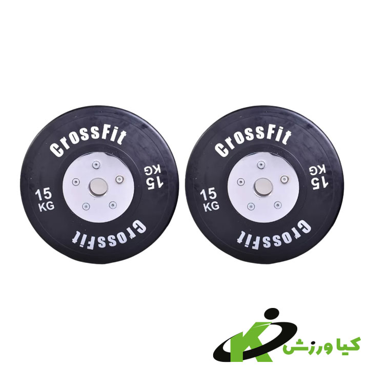 خرید صفحه هالتر مشکی کراسفیت وزن 15 کیلوگرم