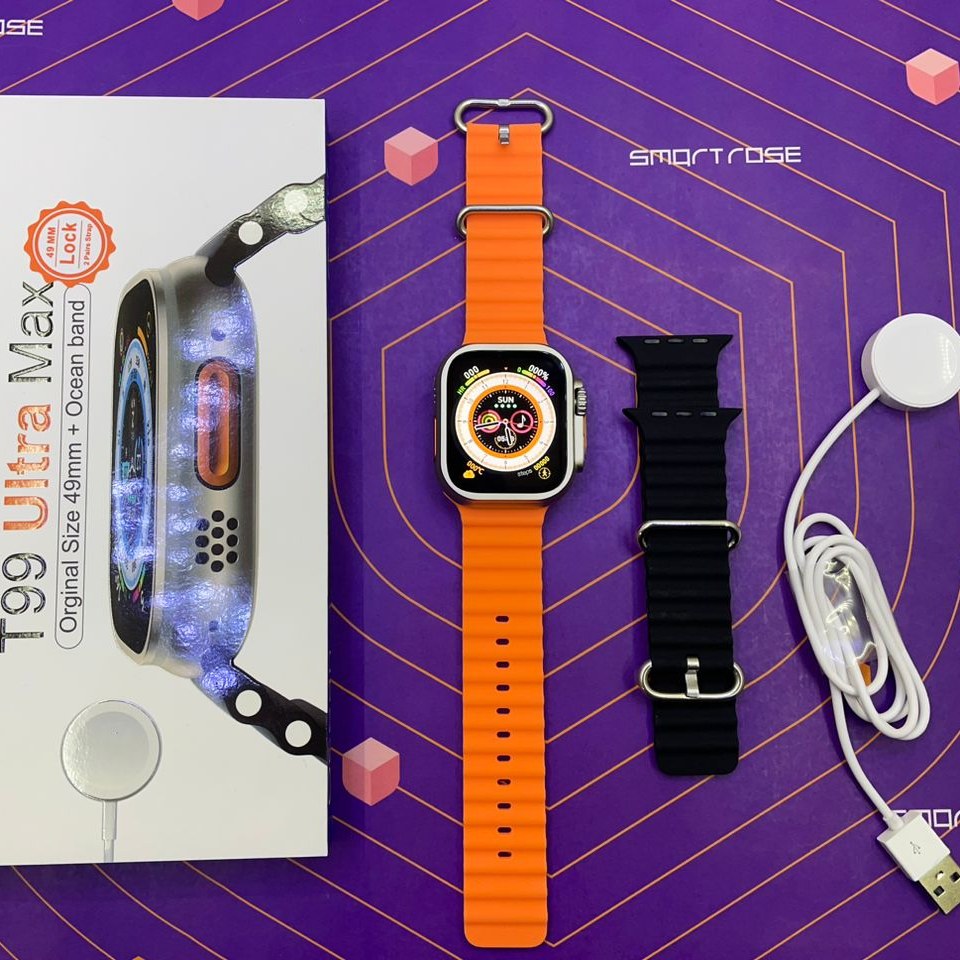 ساعت هوشمند اولترا مدل T99 ULTRA MAX  کیفیت بی نظیر ساخت آلمان