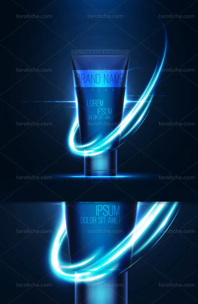 وکتور کرم مراقبت از پوست مردانه | گرافیک با طعم تربچه