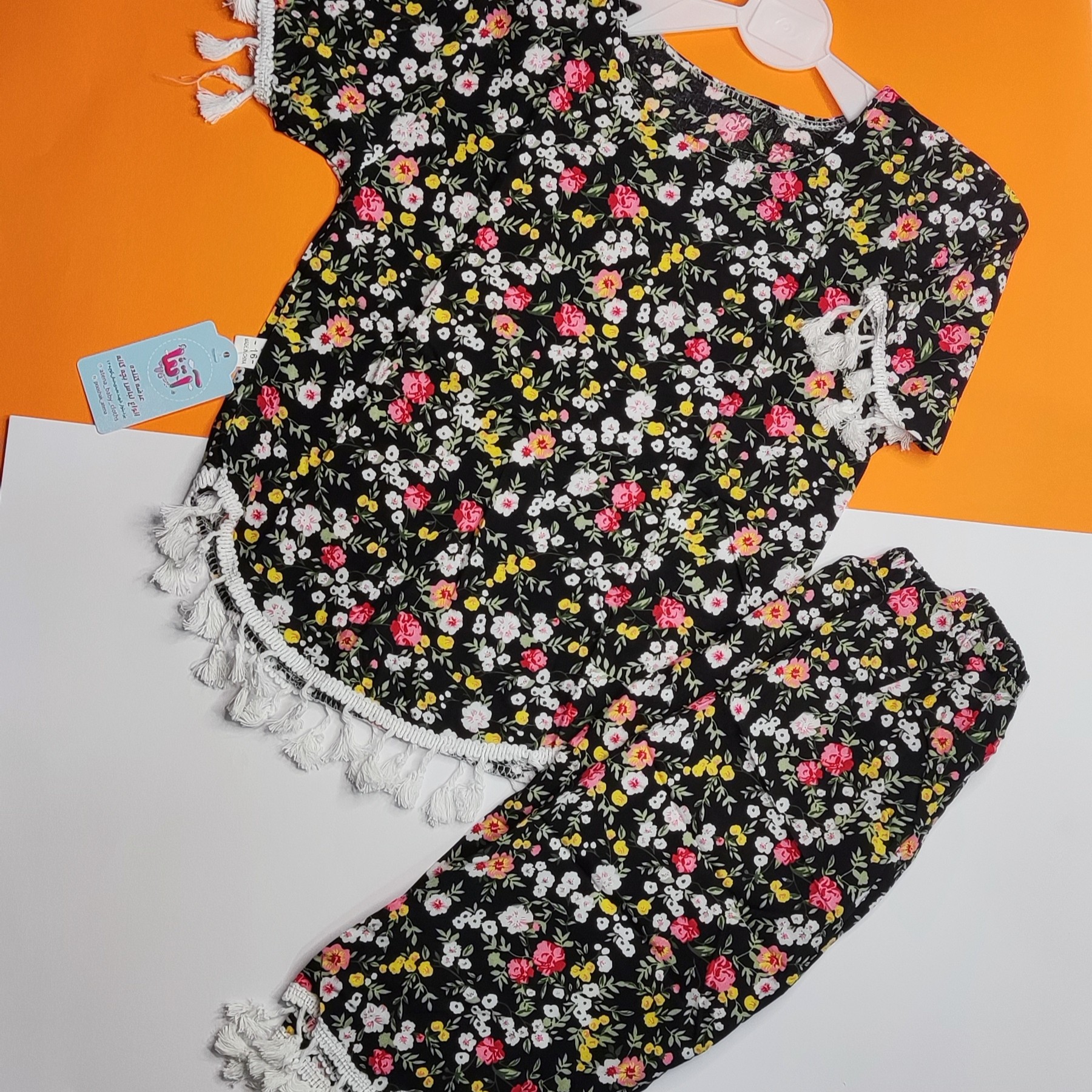 تاپ و شلوارک نخی دخترونه