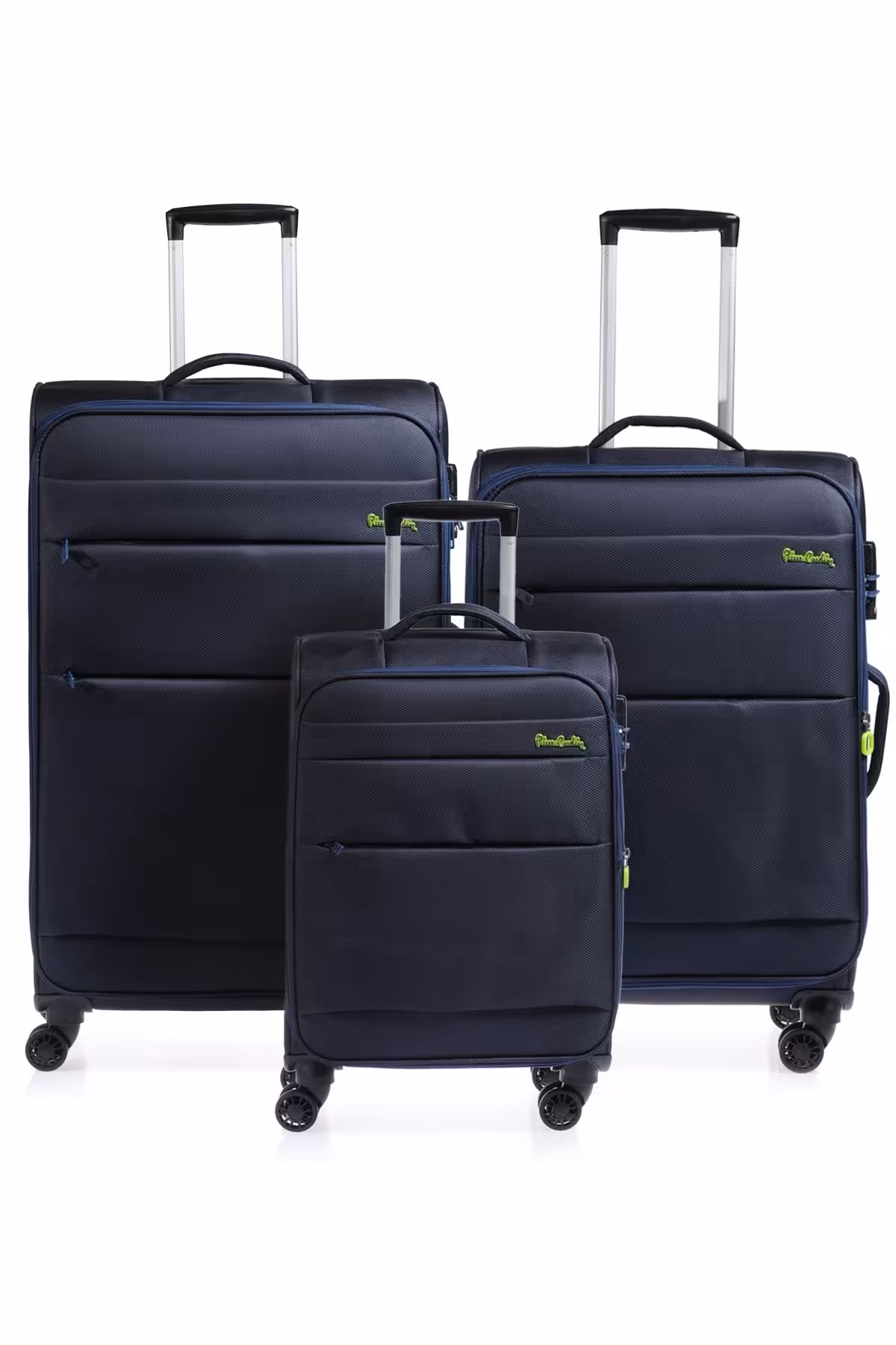 چمدان و ساک آبی مردانه زنانه پیر کاردین 04PC4200 HET NAZARBE NACTERY یونیسکس 3 LU SET LUGER Pierre Cardin