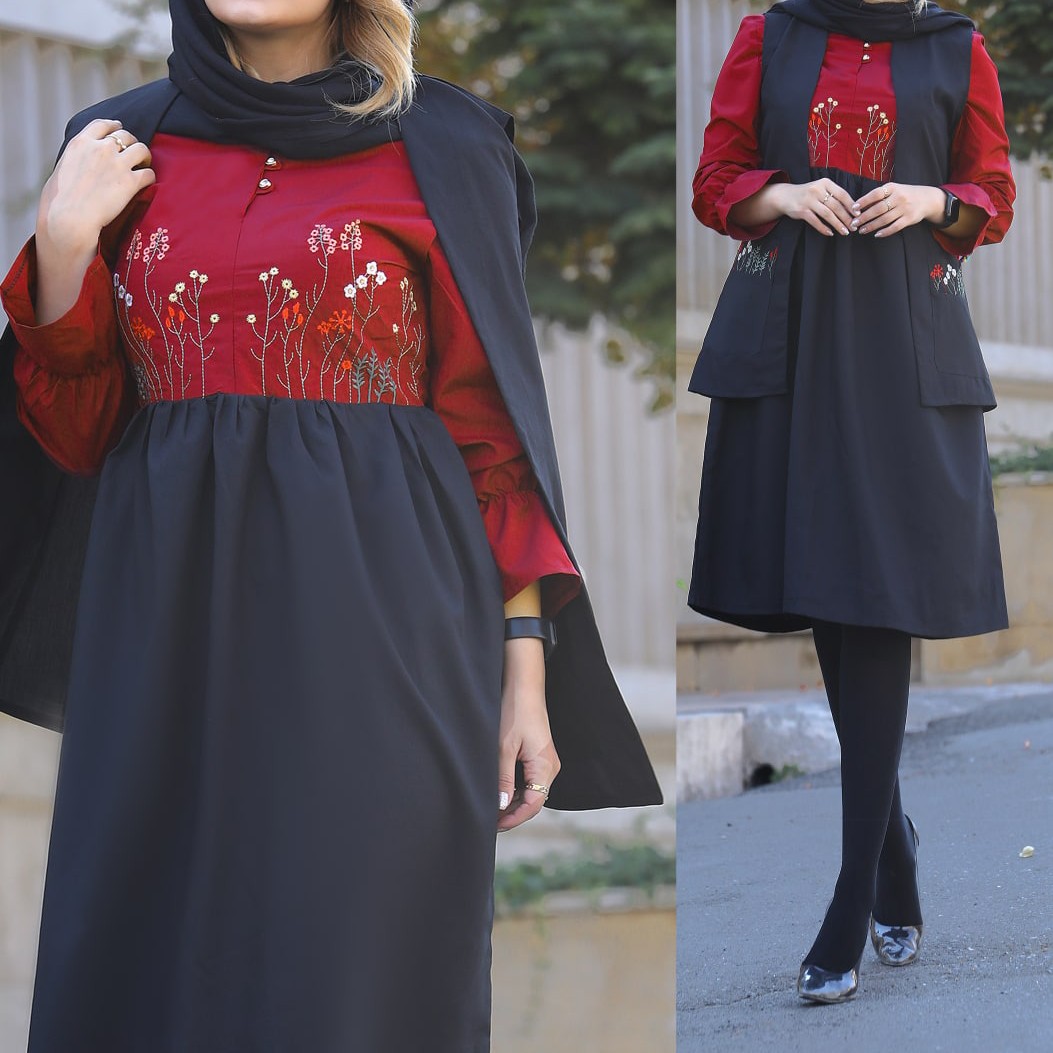 دوتیکه کت و سارافون مدل روشا