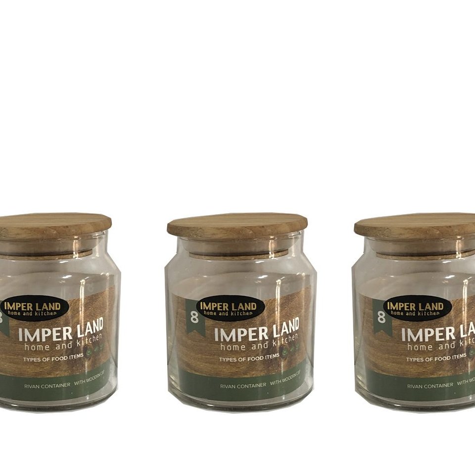 بانکه شیشه ای درب چوبی ایمپرلند سایز  8