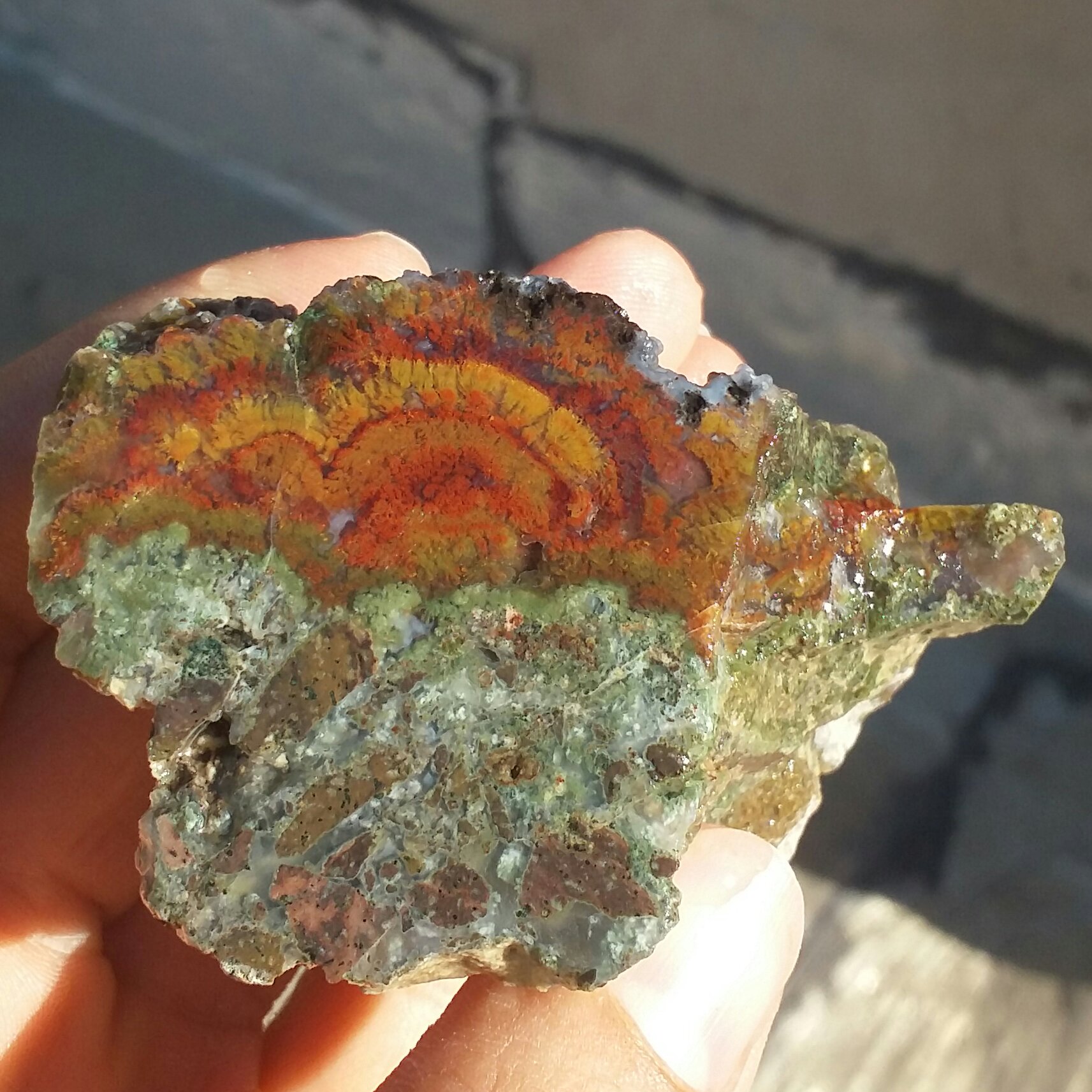 اسلایس سنگ راف عقیق منظره 7 رنگ رنگین کمانی  100 در 100 طبیعی شاهکار خلقت بی نظیییر
تابلو نقاشی طبیعی کد 10037