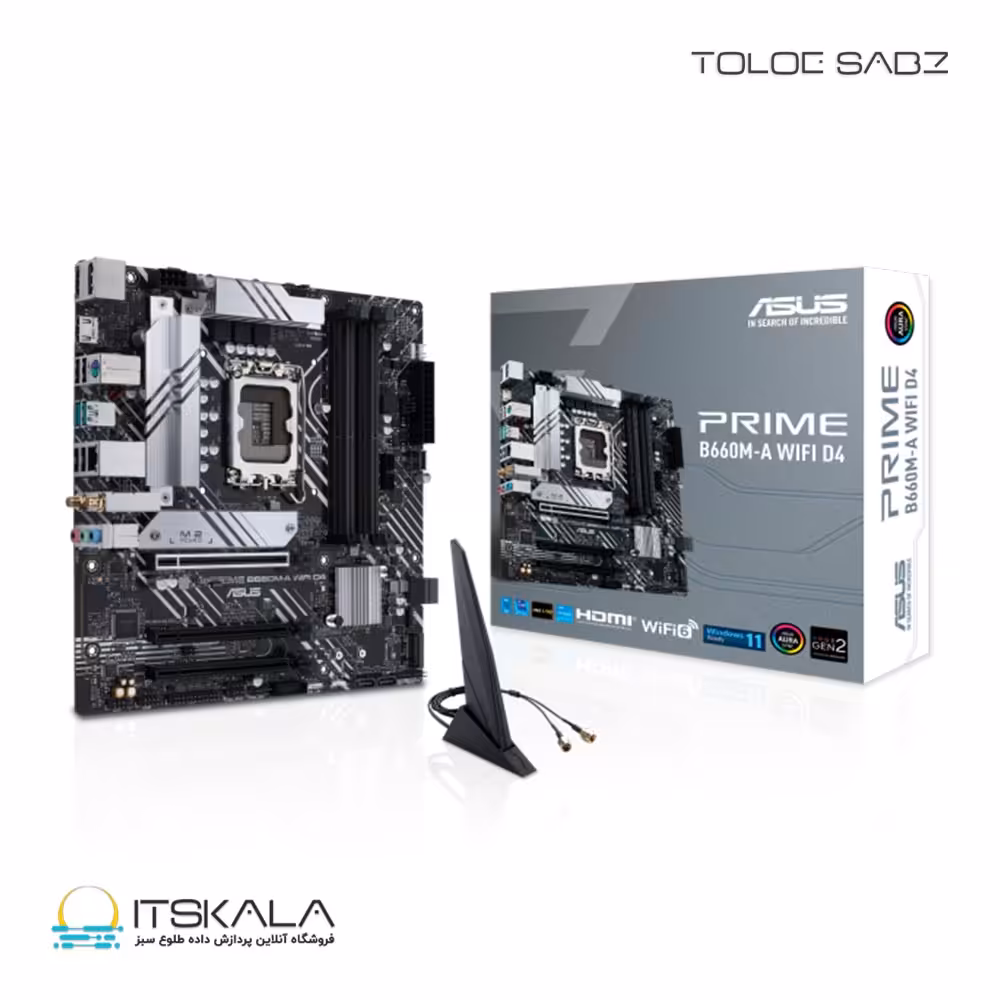 قیمت و خرید مادربرد ایسوس مدل ASUS PRIME B660M-A WIFI D4 | ITSKALA
