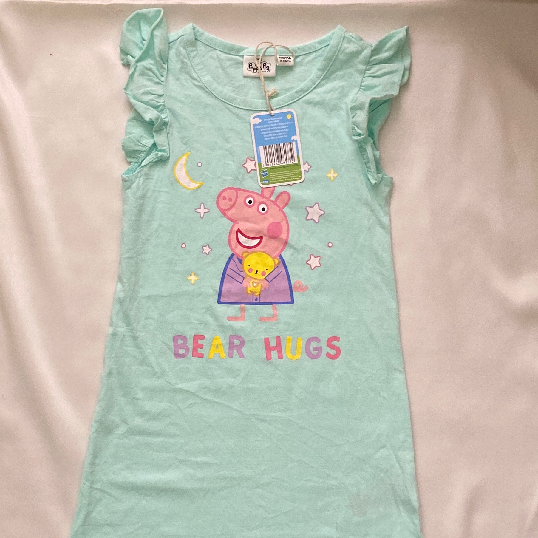 پیراهن دخترانه تمام نخ وارداتی Peppa Pig