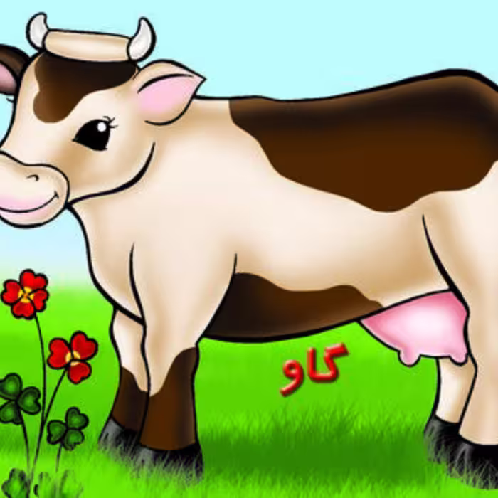 کتاب آشنایی با حیوانات مزرعه گاو(آموزشی خردسالان) خانه ادبیات