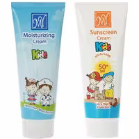 کرم مرطوب کننده کودک مای مدل کیدز حجم 75 میلی لیتر به همراه کرم ضد آفتاب کودک