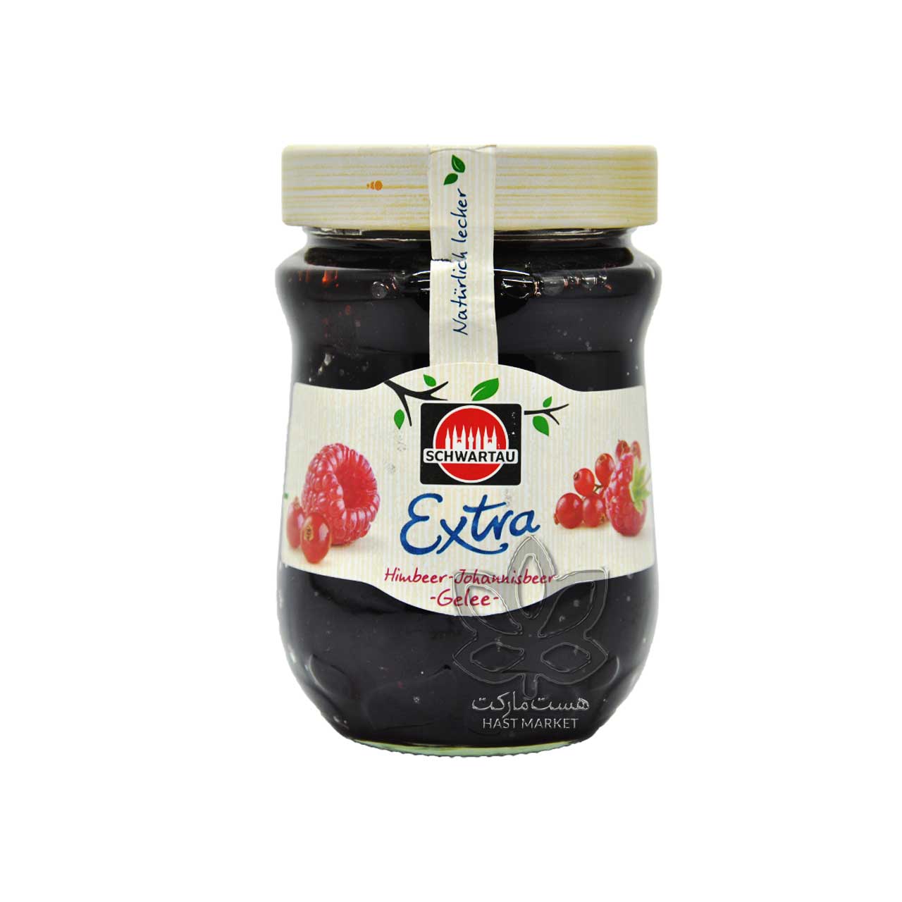 مربای تمشک و زغال اخته ( وگان ، بدون گلوتن ) 340 گرم شوارتو - schwartau