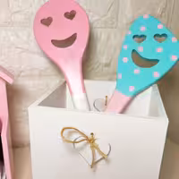 کفگیر ملاقه فانتزی چوبی 