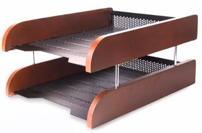 کازیه دو طبقه چوب و فلز