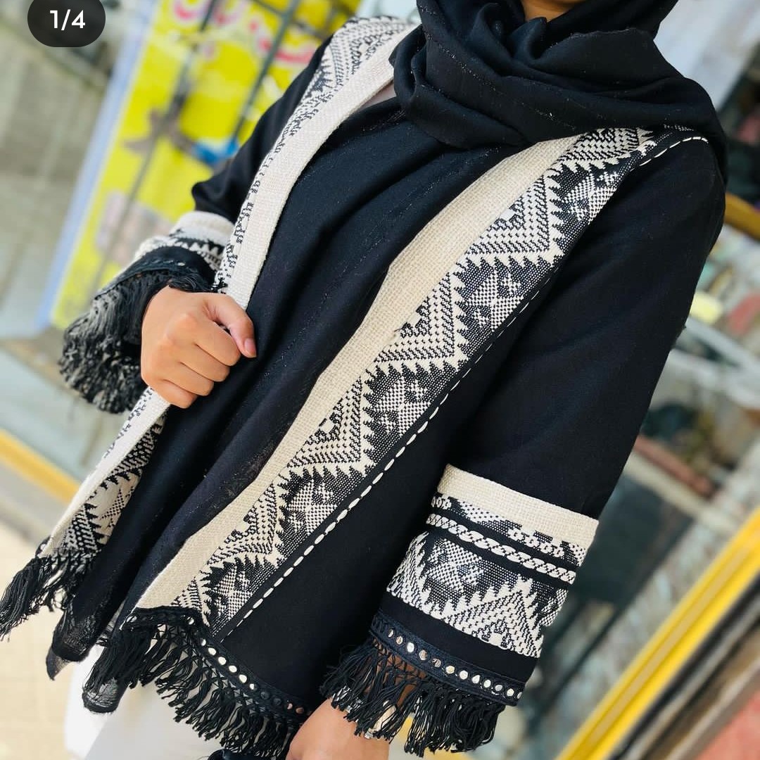 مانتو پاییزه فوتر ضخیم مجلسی زنانه دخترانه مشکی