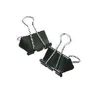 گیره دوبل | مشکی 19 میل وردا بسته 144 عددی