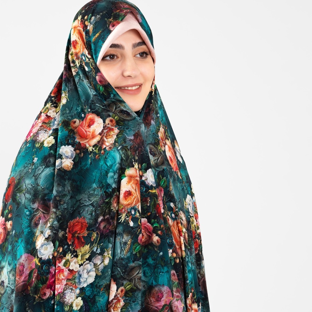 چادر سه بعدی رنگی اندونزی باغ بهشت