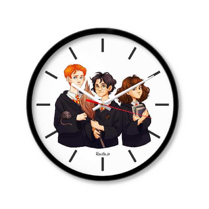 ساعت رومیزی راویتا مدل هری پاتر  3356 در رنگ های مشکی و سفید