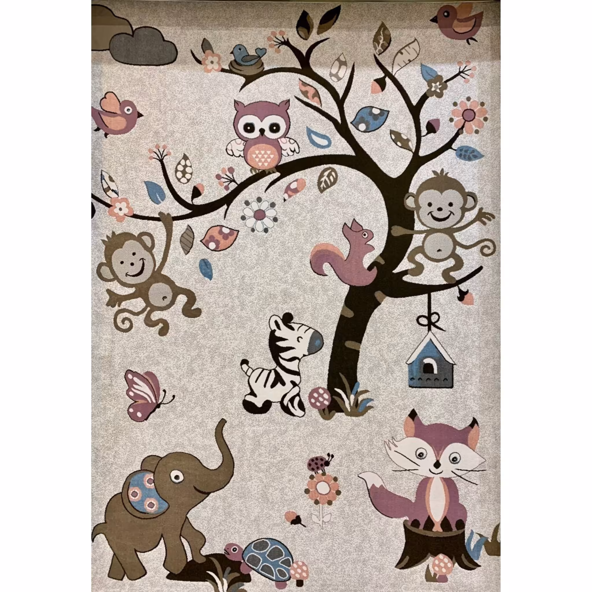 فرش ماشینی کاشان طرح کودک شاد تراکم 1000 تمام ابعاد  استاندارد 