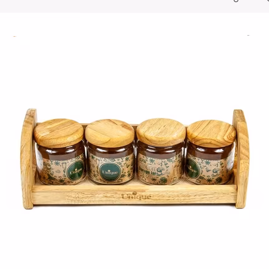 ست ادویه 4 عددی پایه دار یونیک UN-6133