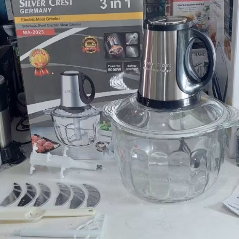 خردکن 5 لیتری سیلور کرست 6 تیغه موتور حک شده مدل 2023