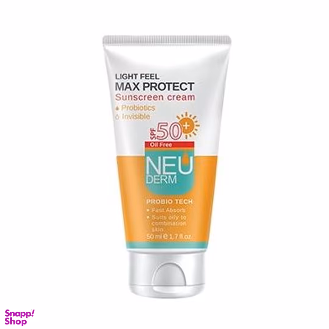 کرم ضد آفتاب نئودرم مدل Max Protect مناسب پوست چرب تا مختلط حجم 50 میلی لیتر