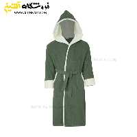 حوله پالتویی کودک سلین طرح پسفیک سبز-کرم سایز 10-11