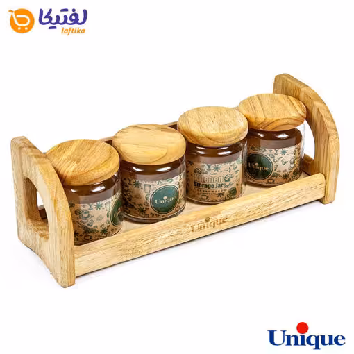 ست ادویه 4 عددی پایه دار یونیک UN-6133