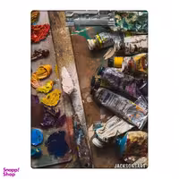 تخته شاسی بامبیلیپ طرح رنگ روغن و کاردک رنگ کد 4356755 سایز A4