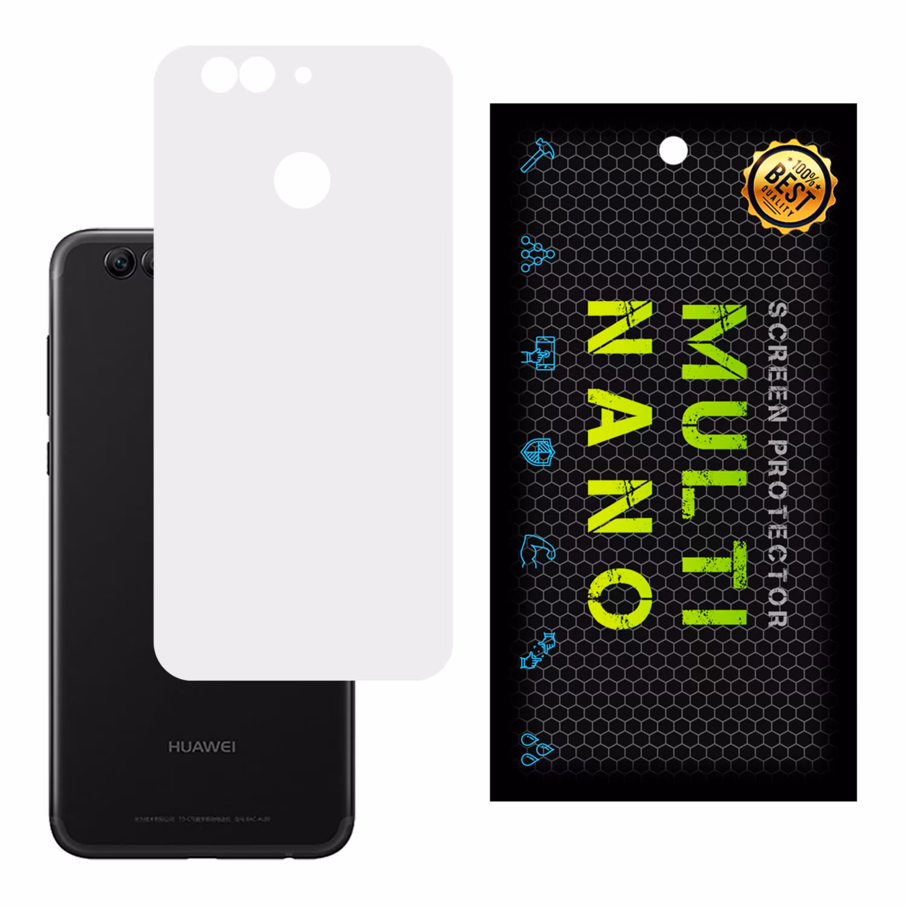 برچسب پوششی MultiNano مدل X-F1M- White برای پشت موبایل هواوی Nova 2 Plus
